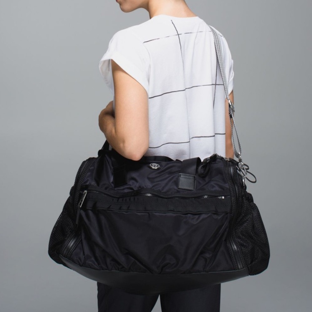 lululemon athletica Reflective Black Travel Bag